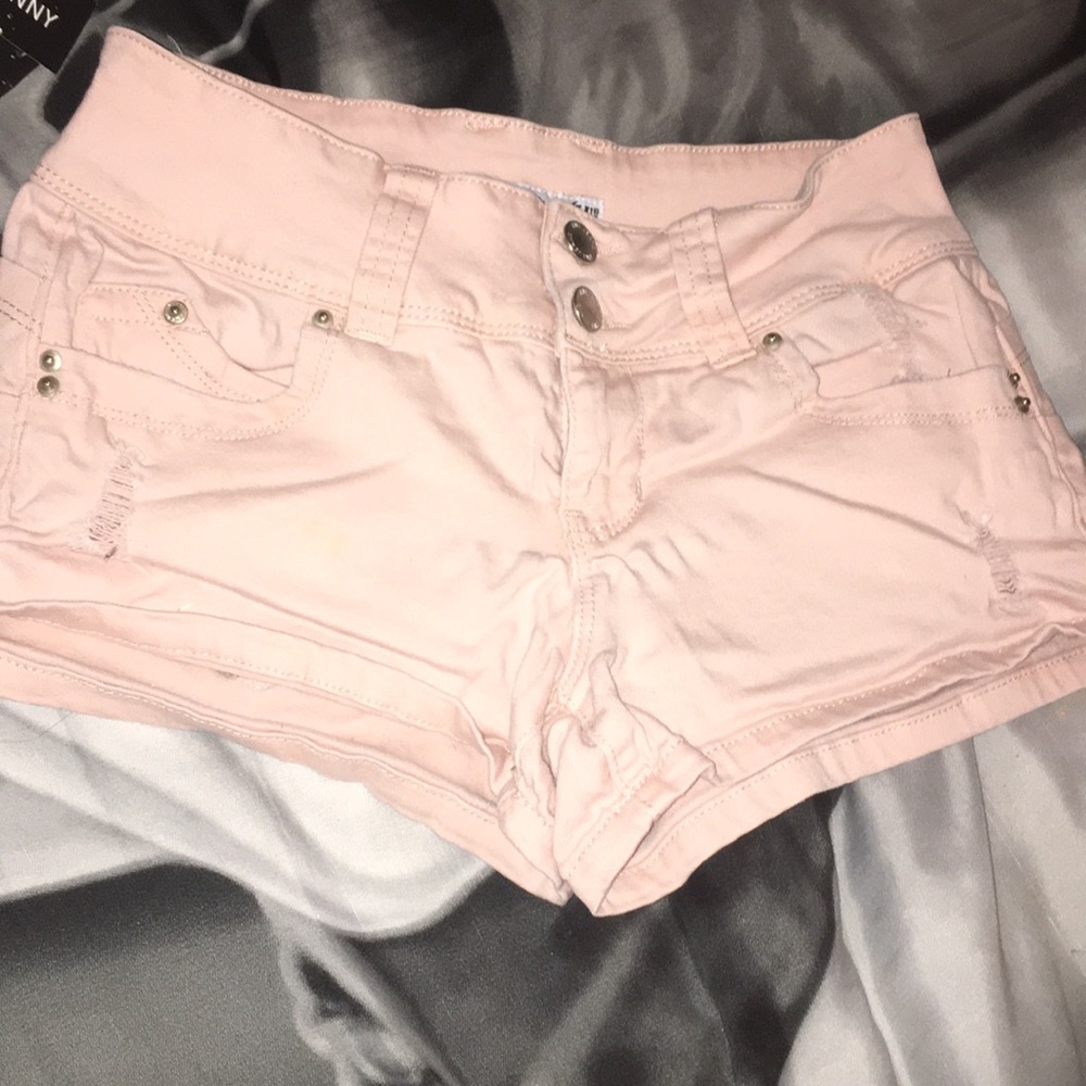Ligh pink high waisted shorts
